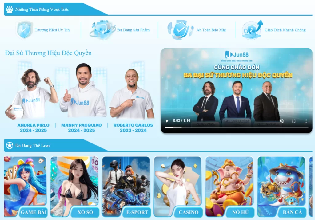 Jun88 🎖️Trang Chủ Jun888 - Link JJun88 Chính Thức 2025 Giao diện đẹp mắt, sáng tạo, trực quan tại nhà cái